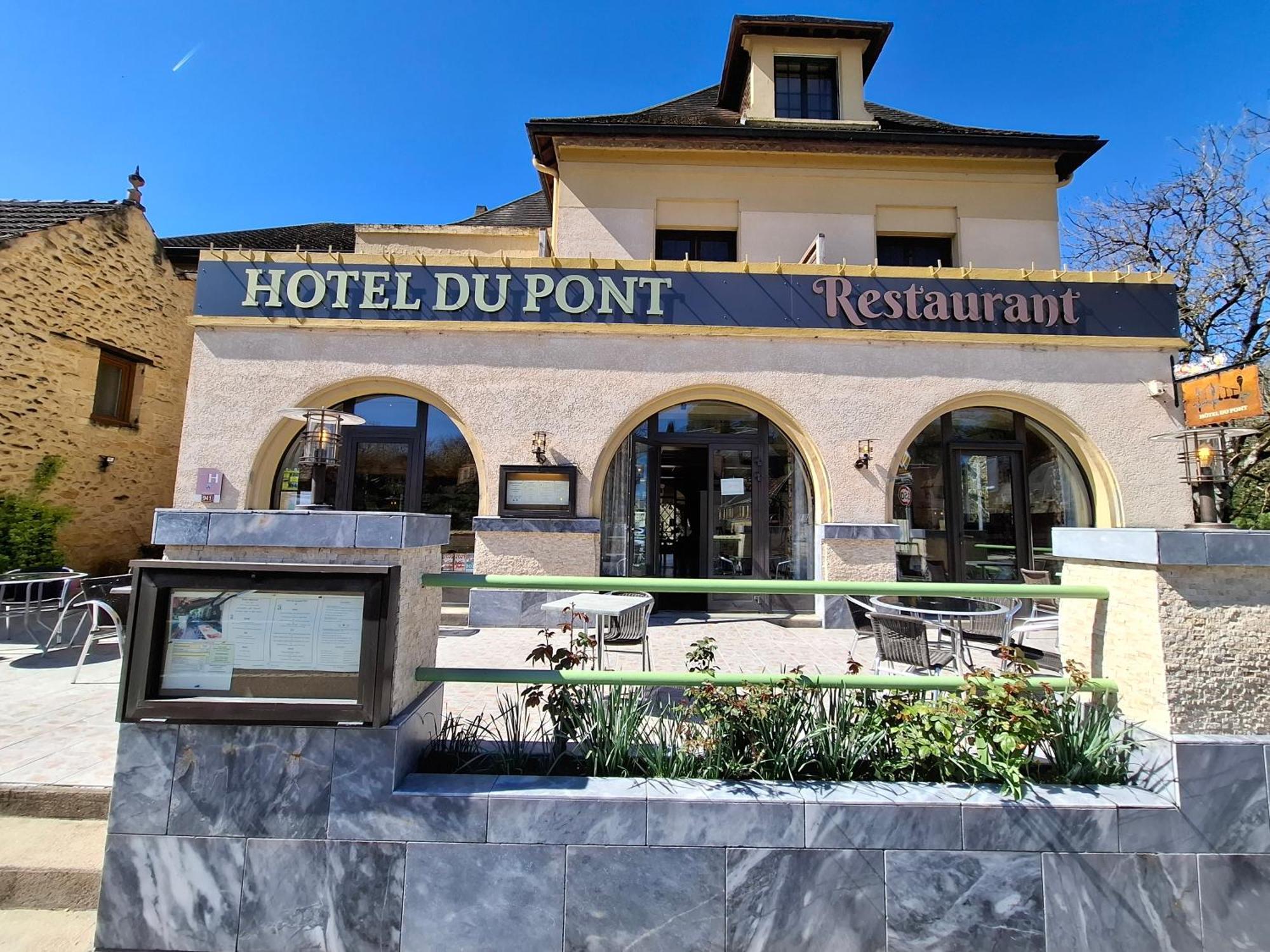Hotel Du Pont Et Restaurant A Grolejac Exterior photo
